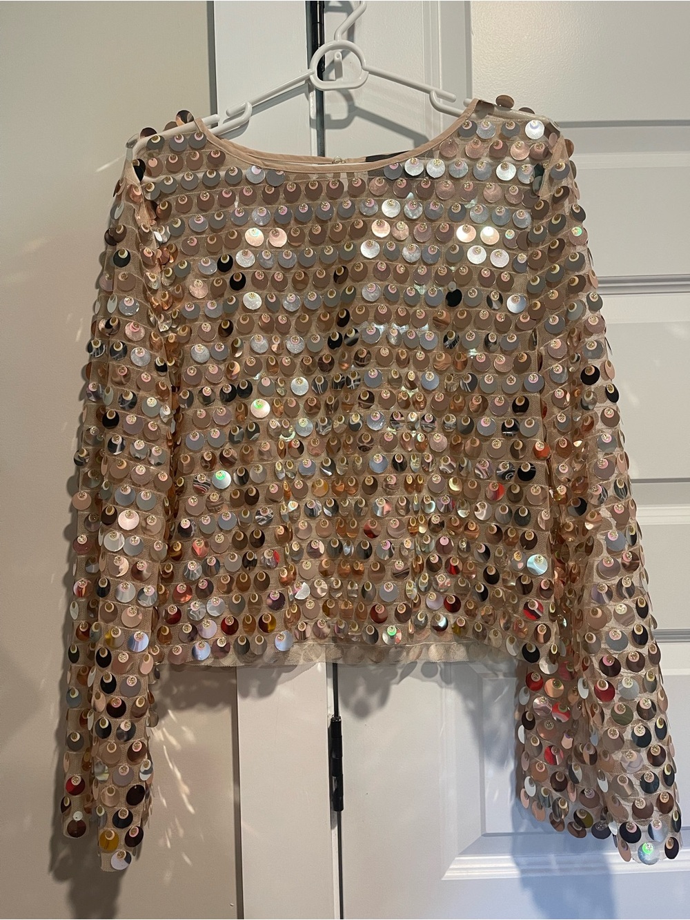 Sunday in Brooklyn Sheer Paillette
Long-Sleeve Top